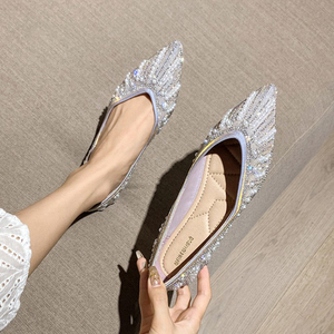 Vendita calda di grandi dimensioni strass di lusso perle Slip on <span class=keywords><strong>mocassini</strong></span> ufficio signora Sepatu scarpe basse 2025 per le donne - Product Image 5