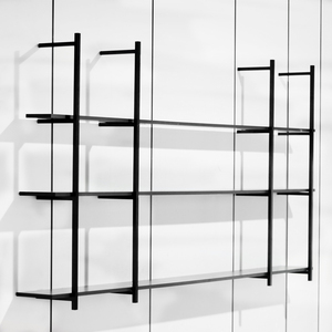 Estantería de pared de Metal para montar, estantería de pared colgante moderna para sala de estar - Product Image 2