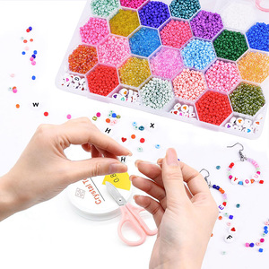 Factory Wholesale Glass Seed <b>Beads</b> Set Children Diy Educational Toy <b>Kit</b> Glass Seed <b>Beads</b> Set for Jewelry <b>Bracelet</b> <b>Making</b> - Product Image 3