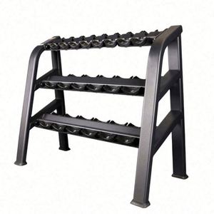 Support de Rangement Hexagonal à Double Niveau et Trois Couches pour Haltères, Équipement de Fitness Commercial Professionnel, Modèle Mairun USA en Tube Renforcé pour Usage Domestique - Product Image 1