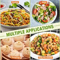 Boîte d'emballage alimentaire jetable en papier kraft blanc de 16oz 26oz 32oz boîte à emporter en papier pour pâtes de riz et nouilles chinoises avec poignée