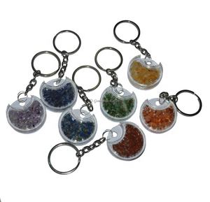 ชุดพวงกุญแจจักระ orgone จำนวน7แบบที่ไม่ซ้ำกันอัญมณีบำบัดรูปแบบสำหรับใช้เป็นของขวัญ - Product Image 1