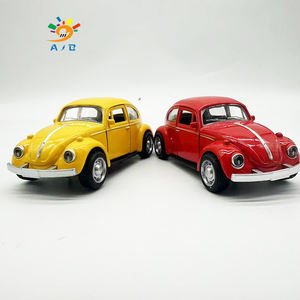 سيارة لعبة كلاسيكية طراز بيتل من AJB مزودة بموسيقى وإضاءة وآلية سحب للخلف، مصنوعة من خليط معدني وبلاستيك مصبوب، ألعاب للأطفال - Product Image 6