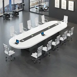 HYZ9, muebles de oficina modernos, sala de reuniones única, Escuela de conferencias, escritorios de oficina redondos, escritorios de oficina para conferencias, mesa de reuniones