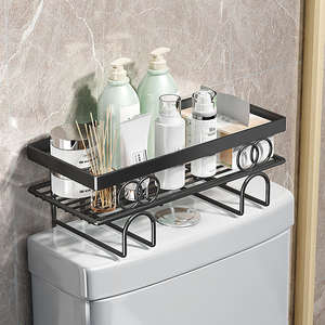 Estante Metálico de Almacenamiento para Baño Estilo <span class=keywords><strong>Hacienda</strong></span> <span class=keywords><strong>Mexicana</strong></span>, de Una Sola Capa, Independiente, Sin Necesidad de Taladrar, Ahorra Espacio - Product Image 2