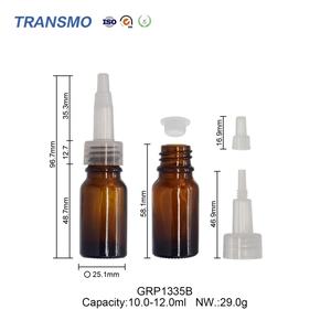 Biodegradable Glass Dropper <b>Bottle</b> Glass Lotion <b>Bottle</b> Luxury 10ml <b>Amber</b> Glass Essential Oil <b>Bottle</b> - Product Image 3