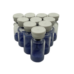 GHK-Cu 99% 50mg 100mg Soin cosmétique de la peau Poudre lyophilisée de cuivre bleu Aseptique Soluble dans l'eau - Product Image 1