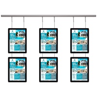Litsign LS M3 Cadre lumineux LED double face vertical écologique pour intérieur, avec pochette pour affichage d'images en acrylique brillant