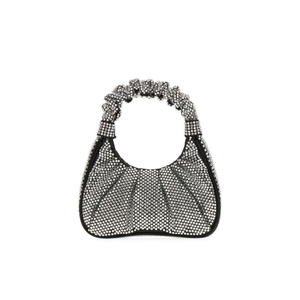 Bolso de diseñador de alta calidad JW Pei Mango arrugado Cristales negros Bolso de tela cubierto Cierre magnético Bolso Gabbi - Product Image 1