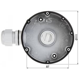 Support de plafond pour caméra dôme Hikvision, diamètre 111 mm, support à dégagement rapide en aluminium pour caméra de sécurité - Product Image 4