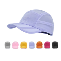Casquette Snapback à visière incurvée sportive et tendance à 7 panneaux, logo brodé personnalisé, unisexe, respirante, imperméable