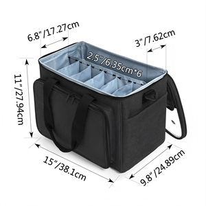 <b>Knitting</b> Bag Yarn <b>Storage</b> Tote Large Crochet Organizer Bag Yarn <b>Storage</b> Holder for Crocheting Knitter <b>Knitting</b> Project Bag - Product Image 1
