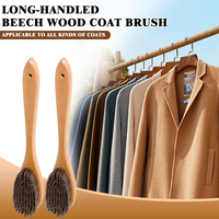 Brosse de nettoyage en crin de cheval, manche en bois de hêtre, écologique, durable, douce, polissage, multifonctionnelle, portable, design moderne