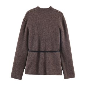 SHENZHU 2026 Nuova Collezione Primavera <span class=keywords><strong>Cardigan</strong></span> Casual Versatile ed Elegante <span class=keywords><strong>con</strong></span> Scollo a V e <span class=keywords><strong>Cintura</strong></span> Accessoria 2893205 - Product Image 2