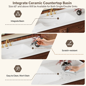 Espejo Inteligente Retro de Nogal <span class=keywords><strong>para</strong></span> <span class=keywords><strong>Baño</strong></span>, Mueble de <span class=keywords><strong>Diseño</strong></span> Premium, Ecológico, Resistente al Agua, Estilo Clásico <span class=keywords><strong>para</strong></span> Baños Modernos - Product Image 2