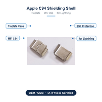 Boîtier en tôle JN pour protection EMI USB Type C C94, coque blindée anti-interférence pour connecteur de câble MFi