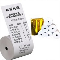 Rollo de Papel Térmico Blanco para Caja Registradora Wanliang, 57x50mm, Capa Única, 19-55m de Longitud, para Recibos de Meituan y Supermercados