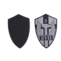 PeaKeen Fabricant En Gros Personnalisé 2D PVC Patch Main Faire 3M Support En Caoutchouc Patch pour Vêtements Chapeau