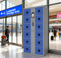 Casier intelligent avec carte RFID, serrure électronique tactile pour bagages, casier de rangement intelligent, casier personnalisable, système de reconnaissance faciale par code QR