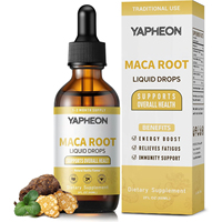 Gouttes liquides de racine de Maca OEM 60 ml, 60 portions, extrait 30:1 avec Ashwagandha et L-Arginine pour l'énergie