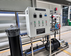 Usine de dessalement d'eau de mer de 150 mètres cubes par jour, système d'osmose inverse pour le traitement de l'eau salée, pompe, moteur PLC, cœur du système - Product Image 3