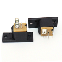 Connecteur d'alimentation CC à panneau large DC-019, prise femelle 3 broches avec double ailette de fixation et trous de vis, connecteur de charge CC 5,5x2,1/2,5 mm
