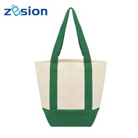 Sac fourre-tout en toile personnalisé en gros avec poignée colorée, sac d'épicerie promotionnel réutilisable pour femmes et hommes, logo imprimé