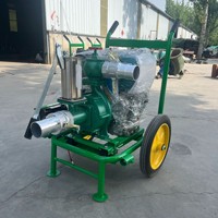 Bomba Centrífuga de Aleación de Aluminio de Alta Presión Diésel con Carro para Riego Agrícola, Uso Industrial, Huertos y Prevención de Inundaciones OEM