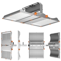 Exportation vers L'europe LED Sport Lumière 0-10V Dim LED Projecteur 100w 150w 200w 250w 300w 400w IP66 Projecteur peut travailler avec CCTV Caméra