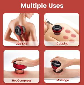 Massaggio elettronico coppettazione sotto vuoto aspirazione dimagrante corpo massaggiatore Guasha Anti-Cellulite riscaldamento terapia a pressione negativa - Product Image 3