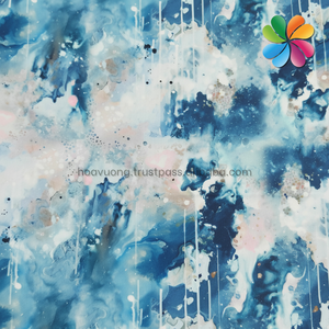 Tissu en soie 100D à impression numérique, motif floral 3D, matière douce, respirante et lisse, OEM et ODM - Product Image 1