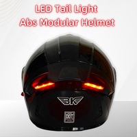 Nouveau Casque de Moto Modulable Intégral en ABS avec Double Visière et Visière Relevable, Lumières Arrière LED pour Motocross, Fabricant de Casques Moto