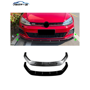 AMP-Z <span class=keywords><strong>Golf</strong></span> MK7.5 ABS Noir Brillant Spoiler de Pare-chocs Avant pour VW <span class=keywords><strong>Golf</strong></span> MK7.5 GTI GTD <span class=keywords><strong>GTE</strong></span> 2017-2019 Accessoires Auto - Product Image 1