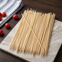 Brochettes coréennes en bambou à long manche, haute résistance, anti-fissuration, robustes et durables pour la cuisson de la viande et des fruits de mer