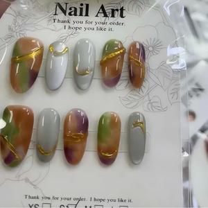 <span class=keywords><strong>Uñas</strong></span> Postizas Hechas a Mano <span class=keywords><strong>de</strong></span> Alta Calidad al por Mayor, 10 Uds., Puntas <span class=keywords><strong>de</strong></span> <span class=keywords><strong>Uñas</strong></span> <span class=keywords><strong>de</strong></span> Cobertura Completa, Bolsa Sorpresa Económica, Listas para Enviar, Envío Rápido - Product Image 4