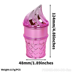 Nouveau design, moulin à herbes en alliage de zinc, broyeur manuel en métal et plastique pour tabac, accessoires pour fumeurs - Product Image 2