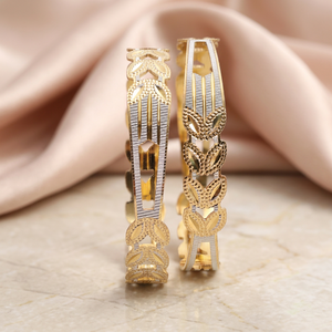 Pulseras de Plata de Ley 925 de Dos Tonos con Diseño CNC, Pulseras de Plata CNC Modernas, Pulseras de Moda, Pulseras de Plata 925 de Dos Tonos para Uso Diario - Product Image 2