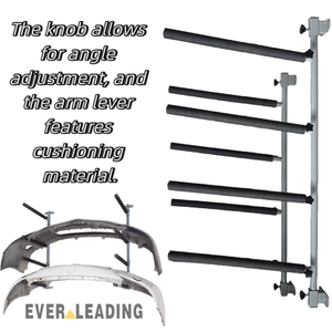 EVER-LEADING Support de pare-chocs métallique pour ateliers de carrosserie, équipement de réparation de pare-chocs par peinture en poudre, hauteur de banc 2140 mm, 1180 mm, 19 kg, 220 V - Product Image 5