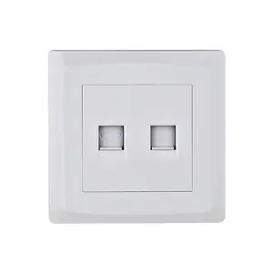 Customize UK One Gang Telephone Socket And One Gang Date Socket Rj 45 Power Outlet Date Price Wall Socket For Telephone