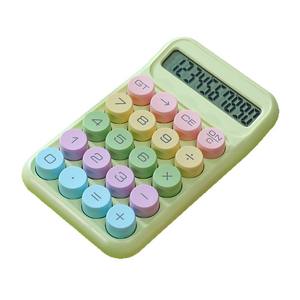 Calculatrice scientifique miniature Bonvada Macaron colorée, alimentée par piles, cylindrique, affichage 12 chiffres - Product Image 5