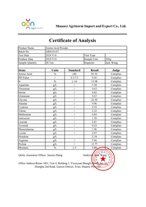80% Cao Nitơ Hữu Cơ Chiết Xuất Đậu Tương Axit Amin Bột Phân Bón Đất Điều Hòa Và Humate Phân Hữu Cơ Cho Cây Trồng - Product Image 4