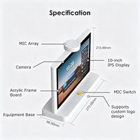 Traductor de Idiomas Inteligente con IA, Pantalla Táctil IPS Dual de 10.1 Pulgadas, Sistema Operativo Android, 4G, WiFi, Traducción de Voz Cara a Cara