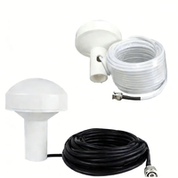 Antenne GPS extérieure 1575,42 MHz 25-30 dBi 5 W pour la réception du signal, ANTENNE GNSS AVEC câble Rg58 de 10 m, extrémité du connecteur Bnc-mâle