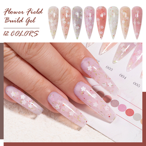 Gel de construction pour extension d'ongles à séchage rapide, Gel sculptant transparent comme du cristal pour le modelage d'ongles, Gel de construction Flowder Field - Product Image 5