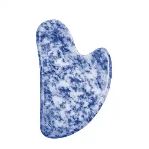 थोक नए फैशन लापीस लाजुली पत्थर गुआ शा नीली जेड गुआ शा मालिश