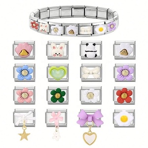 Italian DIY Module Dream Stitching <b>Bracelet</b> Accessory Creative Fashion Charm Jewelry Patch for Cross-Border Jewelry Design - Product Image 2