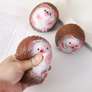 2025 New Product Animal Shape Hedgehog Stress Relief Lovely Cute Mochi Squishy <b>Squeeze</b> Toys for Kids Boys and Girls - Product Image 4