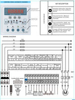 Gabinete de Distribución Inteligente con Control RO 250-4000L, Caja de Control PLC 380V/220V 3 kW, Recipiente a Presión para Sistema de Ósmosis Inversa