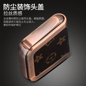 Encendedor de queroseno Honest, diseño vintage de cuero a prueba de viento, accesorio para fumar, encendedor de cigarros y cigarrillos - Product Image 2