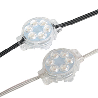 SHIJI Luz de pista de Navidad permanente 40mm RGB/RGBW techo LED Pixel luz al aire libre impermeable Pixel Led punto fuente de luz